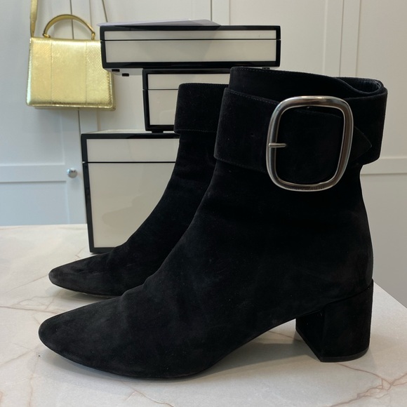Saint Laurent Joplin Suede Ankle Boots - Picture 2 of 7